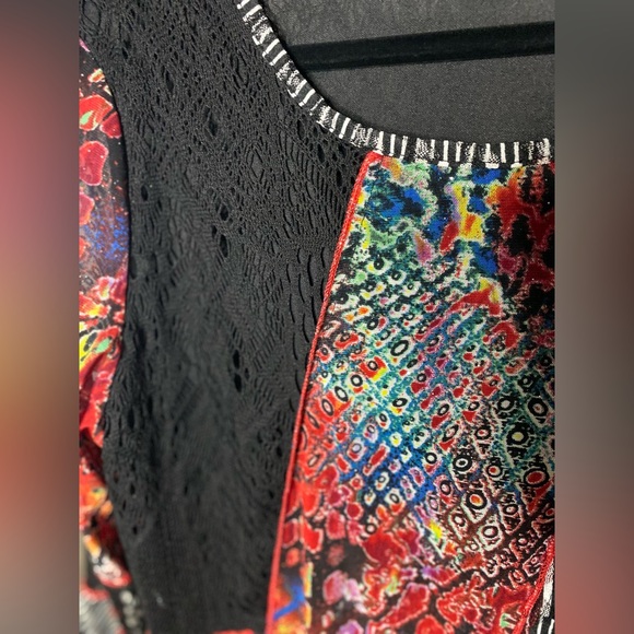 Mixed Pattern Dress - Picture 2 of 6